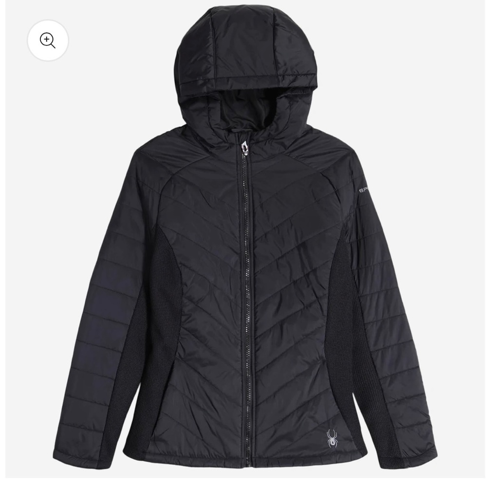 Spyder Women's Full Zip Hooded Hybrid Jacket NWT